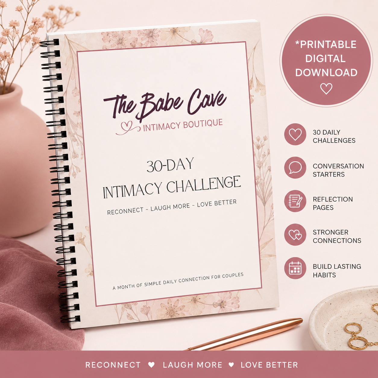 The Babe Cave 30-Day Intimacy Challenge Workbook