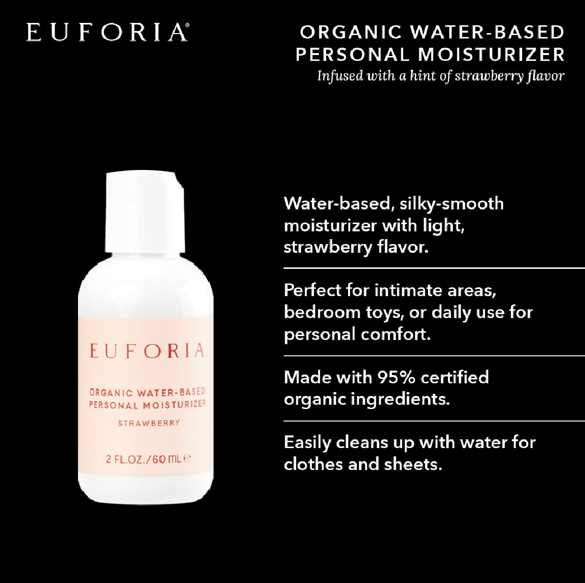 Water Based Personal Moisturizer Strawberry