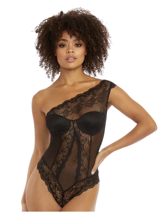 One Shoulder Lace Bodysuit