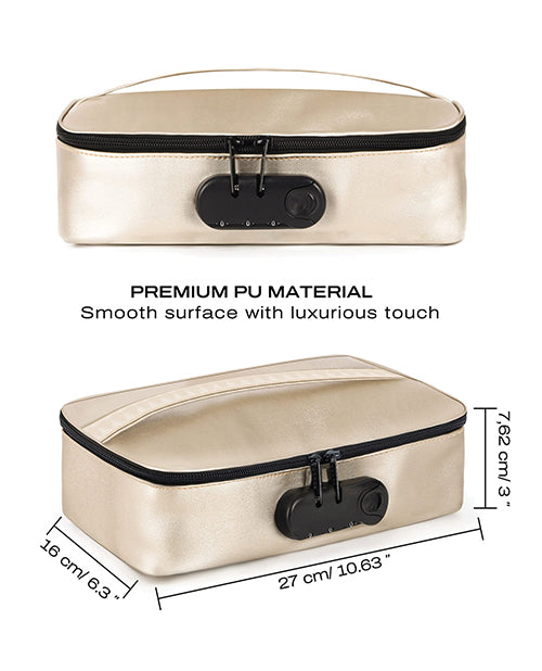 Dorcel Discreet Lockable Storage Box - GOLD